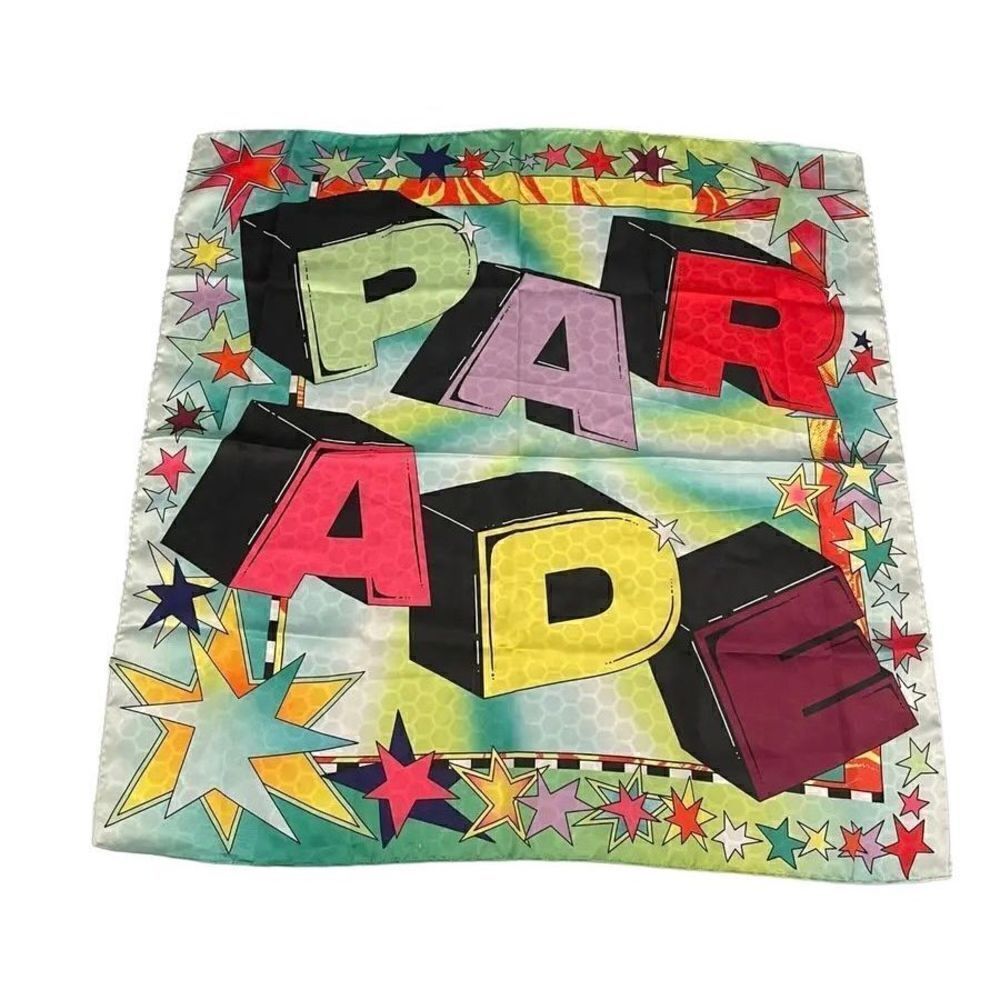 Pride Parade Rainbow Silky Satin Scarf 24"